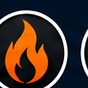 Fire and soot icon